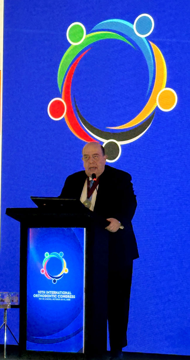 Παρουσίαση του WFO Special Legacy Lecture στο 10ο Διεθνές Ορθοδοντικό Συνέδριο, Οκτώβριος 2025