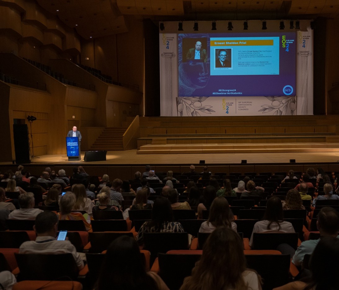 Παρουσίαση του Sheldon Friel Lecture στο 99ο Συνέδριό της Ευρωπαικής Ορθοδοντικής Εταιρείας, Ιούνιος 2024